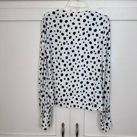 Reformation Annaliese Polka Dot Button Front Top XS - Picture 6 of 6